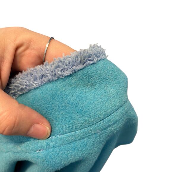 Wooly Bully Blue Fleece Womens Sz Large Full Zip Two Tone Blue Lightweight - Picture 8 of 16